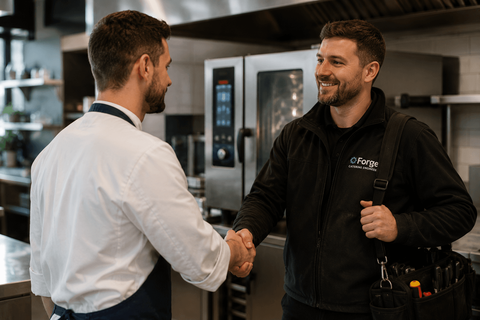 Booking a catering engineer through Coriva
